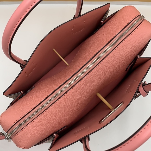 MICHAEL KORS MERCER MEDIUM TOP ZIP BELTED SATCHEL PRIMROSE MULTI SIGNATU… - Picture 11 of 16